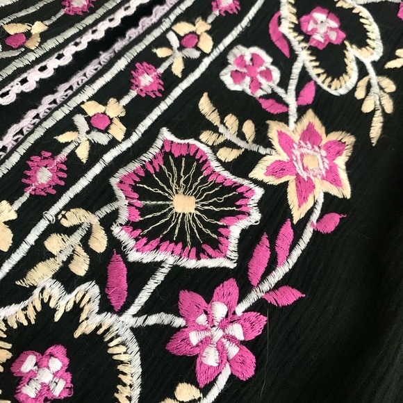 Misa Los Angeles Black Embroidered Dress - Picture 11 of 14